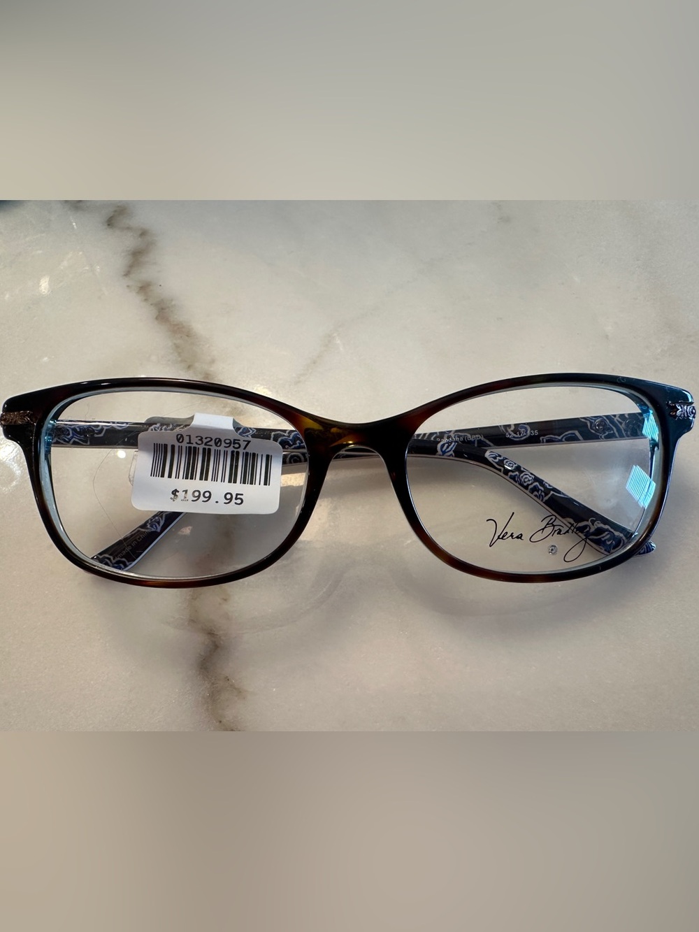Vera Bradley Marisol Tortoise Blue Designer Eyeglass Frames - NWT